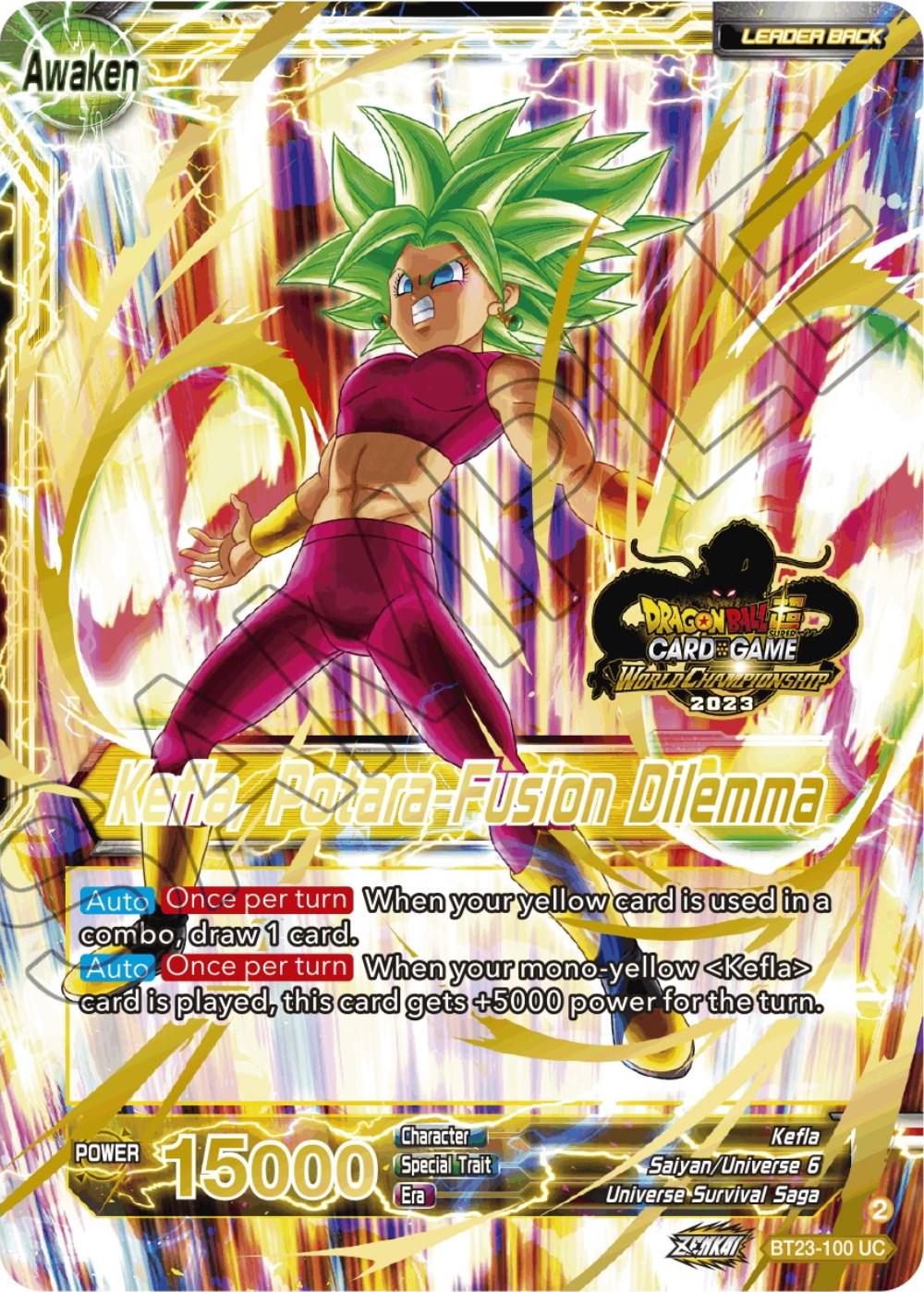 Kale & Caulifla // Kefla, Potara-Fusion Dilemma BT23-100 Dragon Ball Super Divine Multiverse Release Promos
