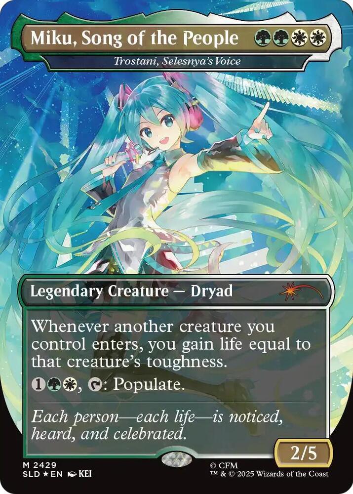 マジック：ザ・ギャザリング MTG Miku, Song of the People Miku, Song Of The People - Trostani, Selesnya's Voice #2429 Prices