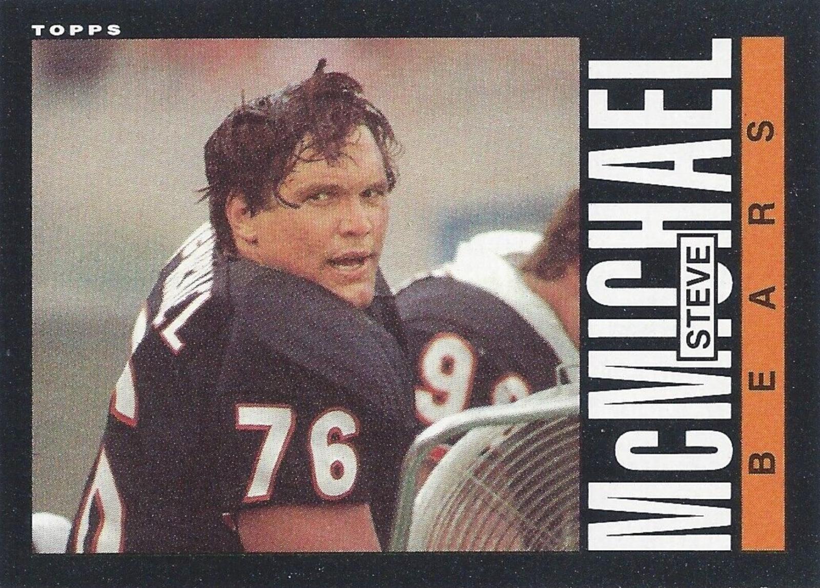 Steve McMichael #32 Football Cards 1985 Topps