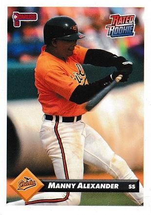 Manny Alexander #11 Baseball Cards 1993 Donruss