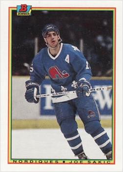 Joe Sakic #169 1990-91 Bowman Hockey