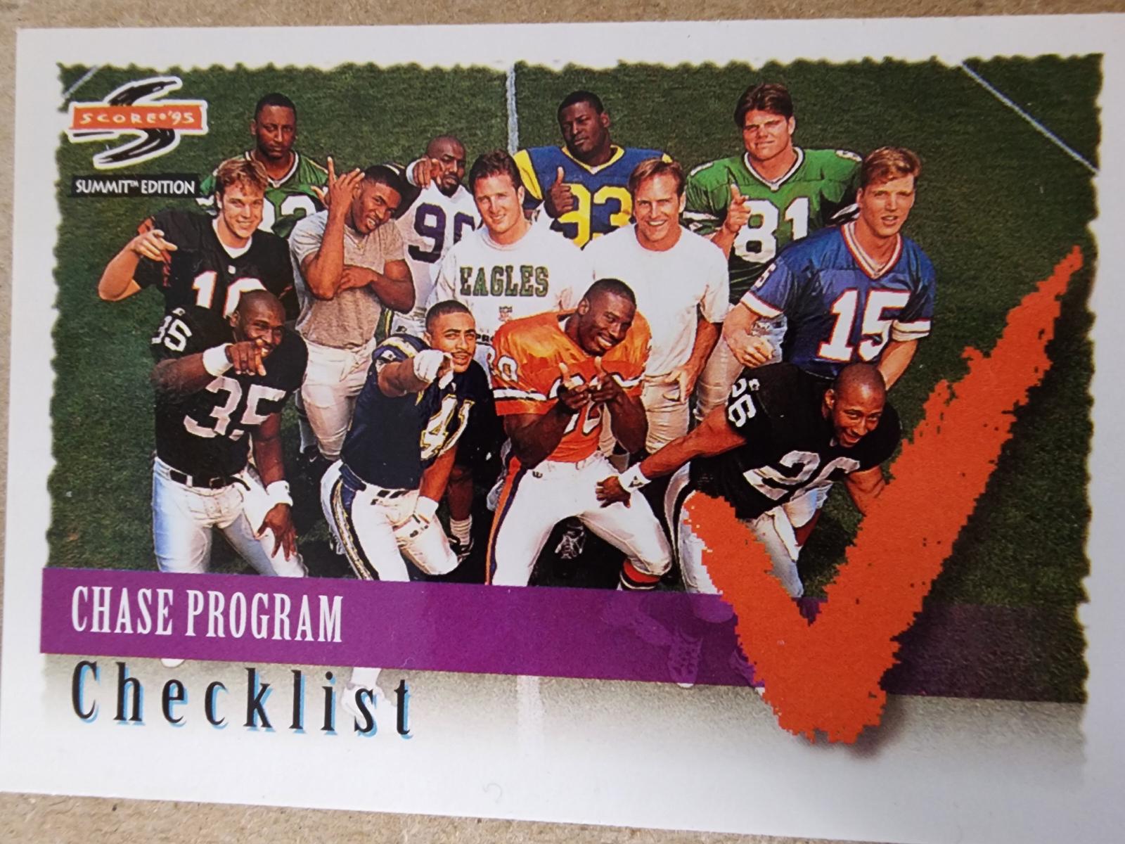 Chase Program Checklist Chase Program #200 Prices | 1995 Pinnacle | Football Cards
