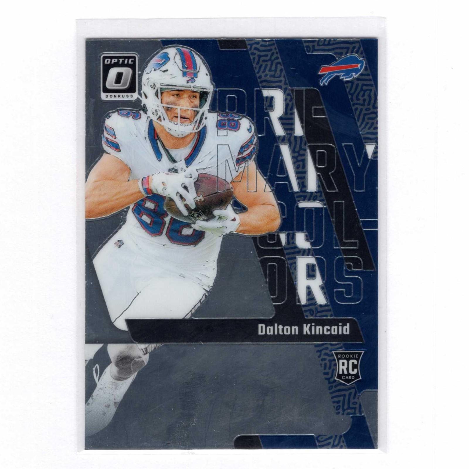 Dalton Kincaid #7 Football Cards 2023 Panini Donruss Optic Primary Colors
