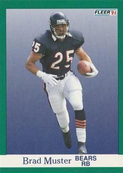 Brad Muster #224 Football Cards 1991 Fleer
