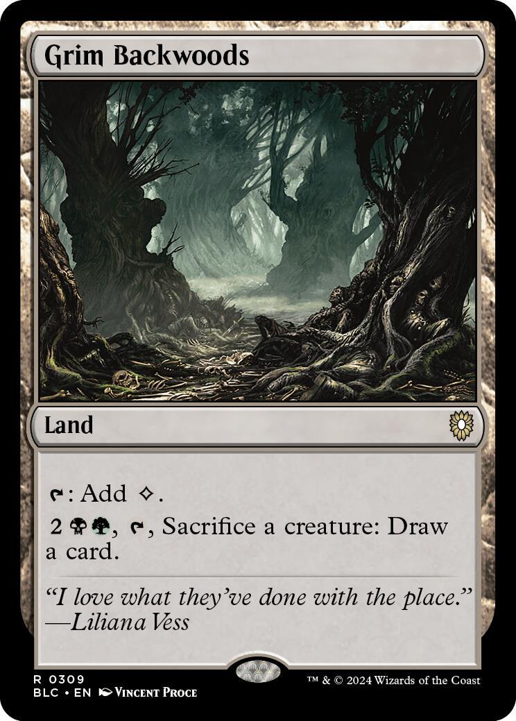 Grim Backwoods (Magic Bloomburrow Commander)