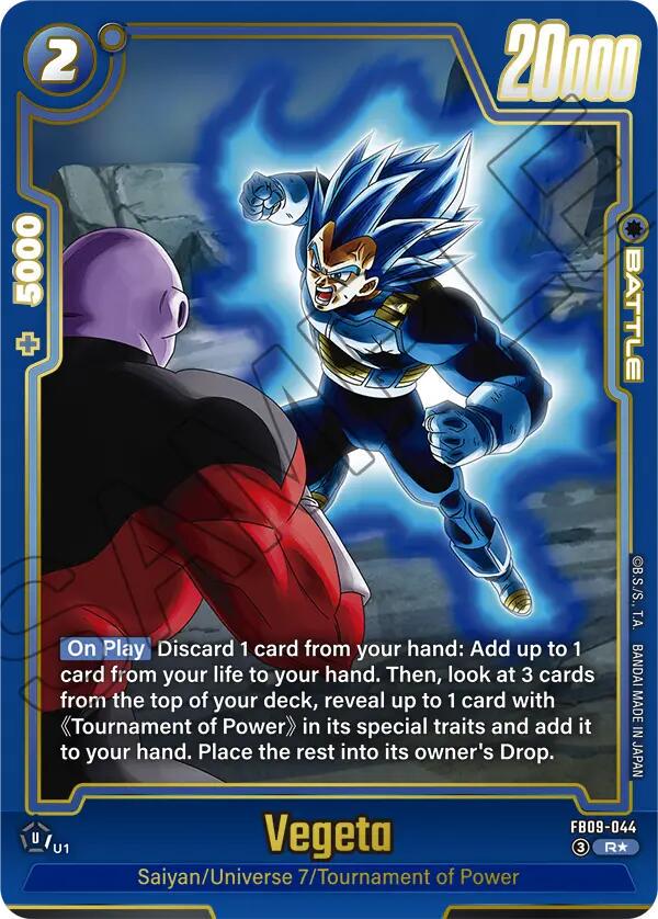 Vegeta [Alternate Art] FB09-044 Prices | Dragon Ball Fusion World