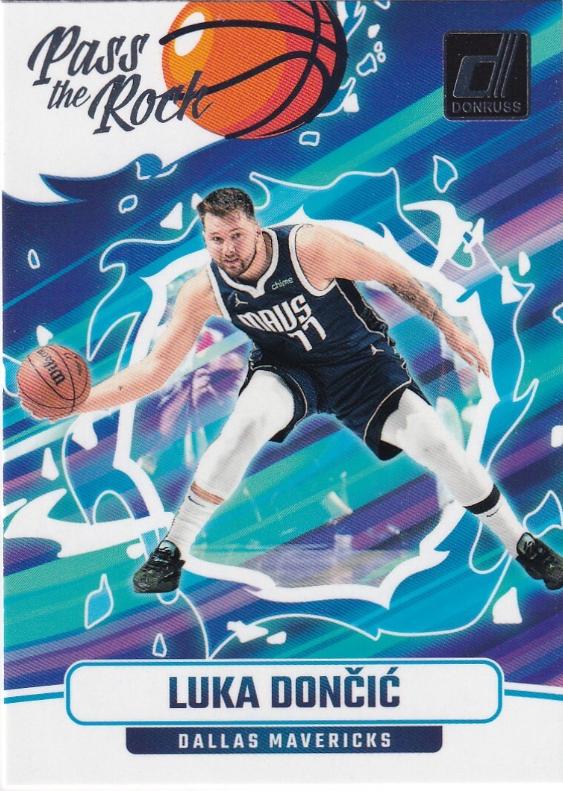 Luka Doncic #10 Basketball Cards 2024 Panini Donruss Pass the Rock