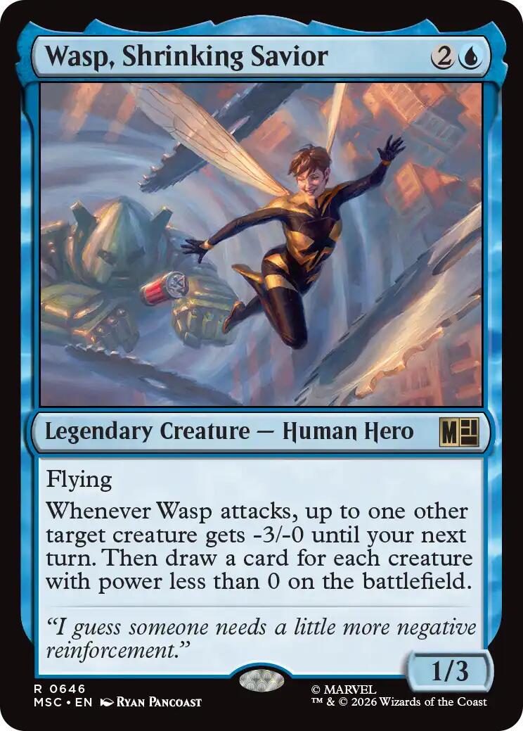 Wasp, Shrinking Savior (Magic Marvel Super Heroes Commander)