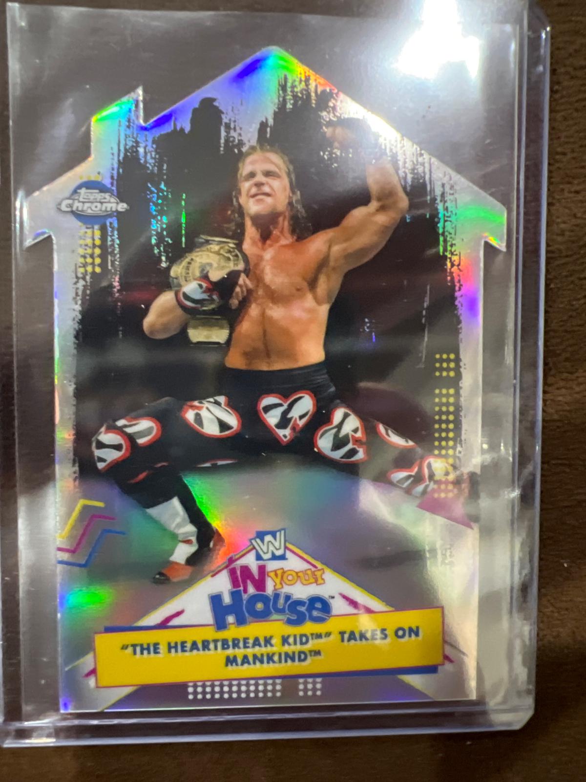 The Heartbreak Kid' Takes on Mankind #IYH-8 Wrestling Cards 2021 Topps Chrome WWE Best of In Your House