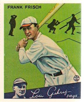 Frankie Frisch #13 1982 Dover National League Reprint Baseball