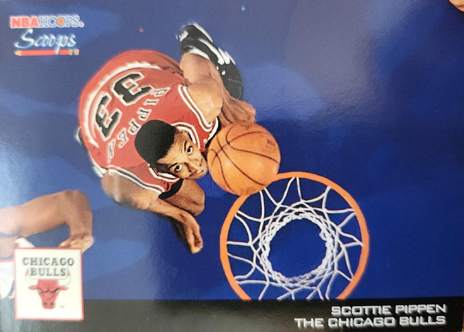 Scottie Pippen #HS4 Basketball Cards 1993 Hoops Scoops