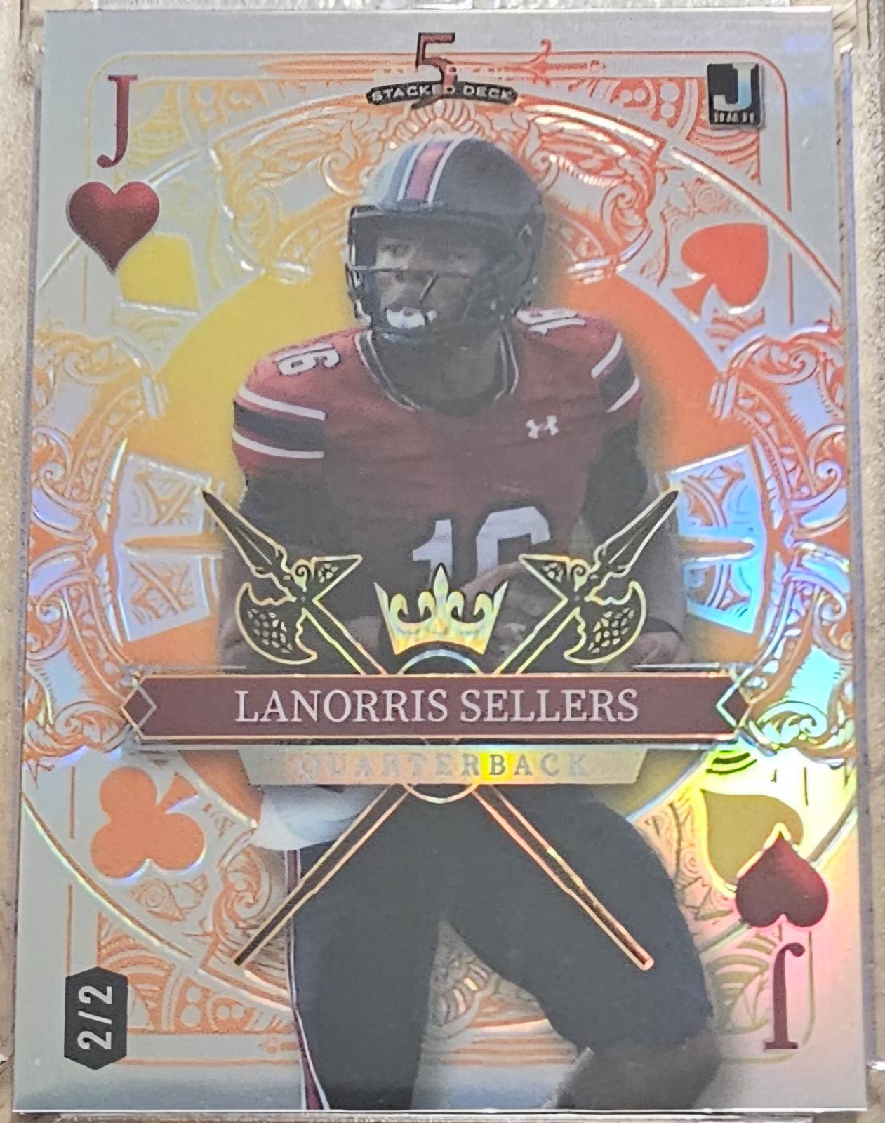Lanoris Sellers #SDJH-LSN 2024 Wild Card 5 Card Draw Stacked Deck Football
