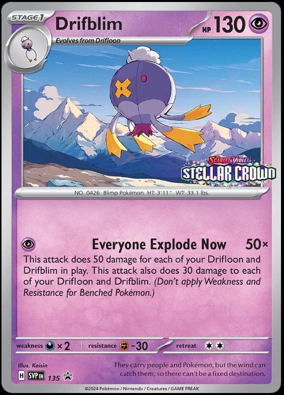 Drifblim #135 Pokemon Promo