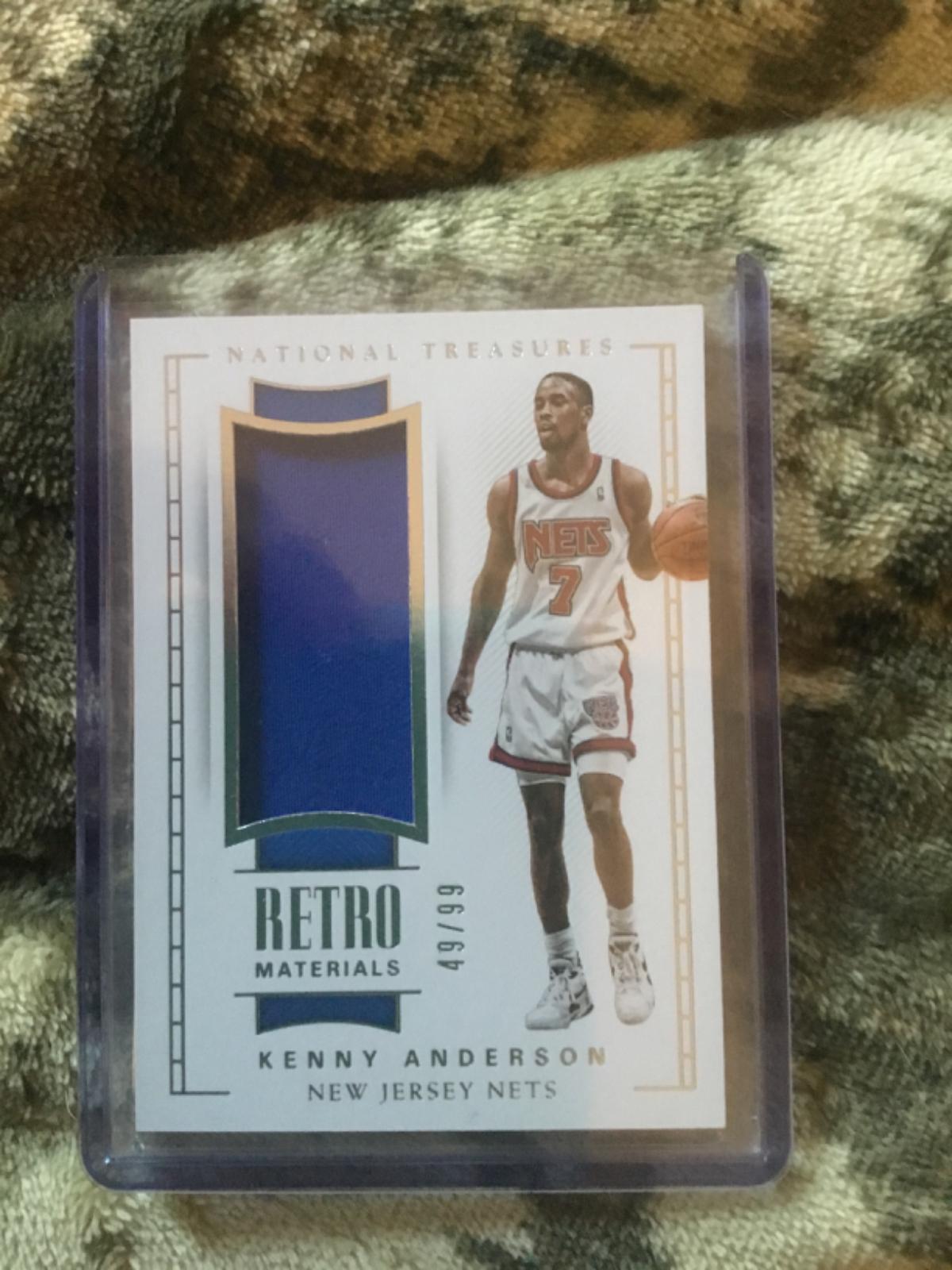 Kenny Anderson #RM-34 Basketball Cards 2017 Panini National Treasures Retro Materials