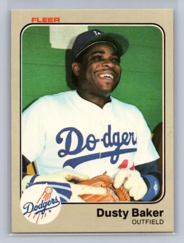Dusty Baker #201 Baseball Cards 1983 Fleer