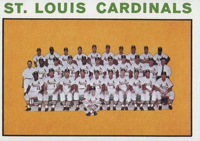 Cardinals Team #87 Baseball Cards 1964 Topps