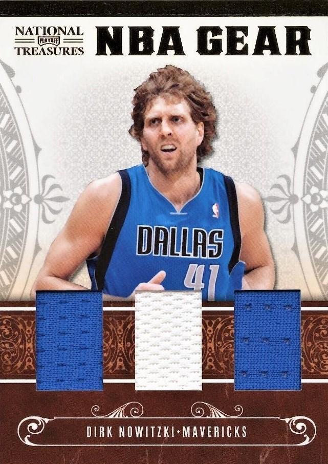 Dirk Nowitzki #19 2010 Playoff National Treasures NBA Gear Trio