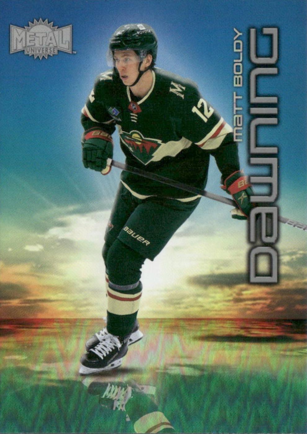 Matt Boldy #25 2024 Skybox Metal Universe Dawning Hockey