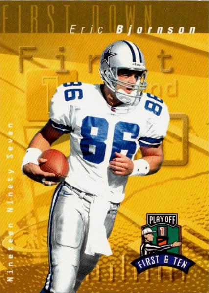 Eric Bjornson #57 1997 Playoff 1st & 10 Football