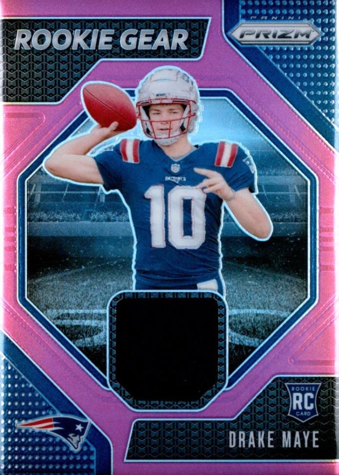Drake Maye [Pink] #RG-DME Prices | 2024 Panini Prizm Rookie Gear ...