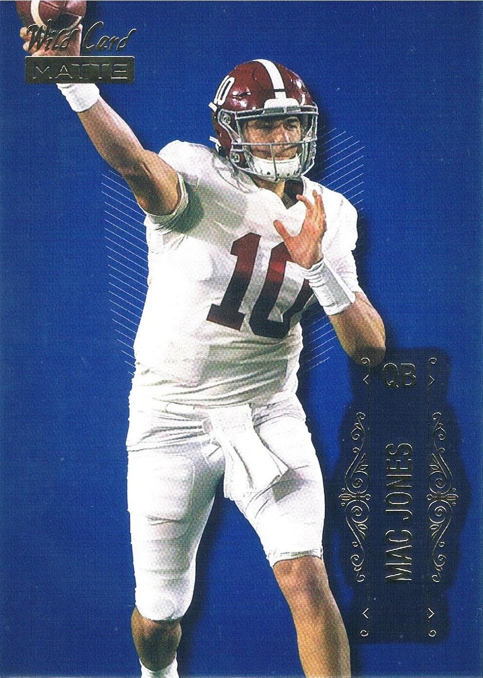 Mac jones #LBC-5 2021 Wild Card Matte Football