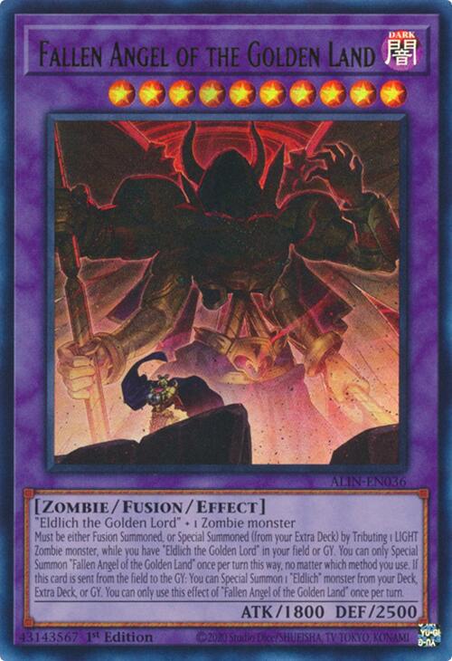 Fallen Angel of the Golden Land ALIN-EN036 YuGiOh Alliance Insight