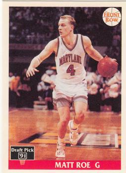 Matt Roe #72 1991 Front Row Italian English Basketball