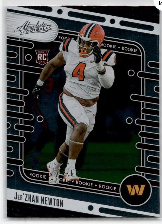 Jer'Zhan Newton #136 Football Cards 2024 Panini Absolute