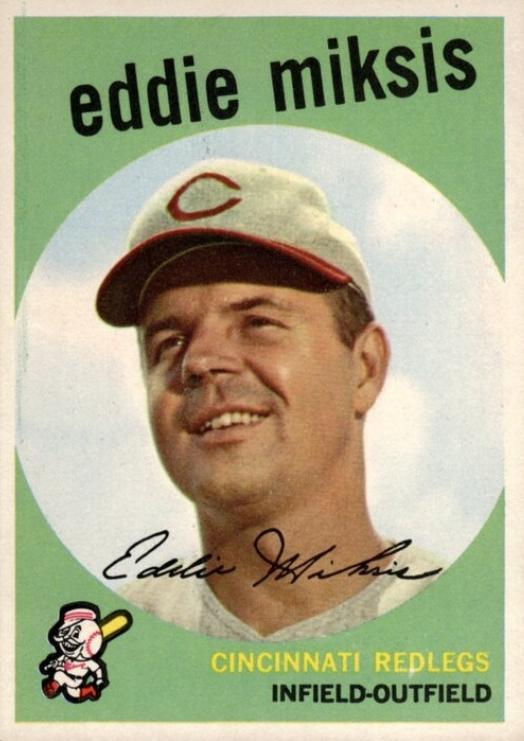 Eddie Miksis #58 1959 Topps Baseball
