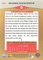 Back | Brooks Kieschnick Baseball Cards 1996 Upper Deck