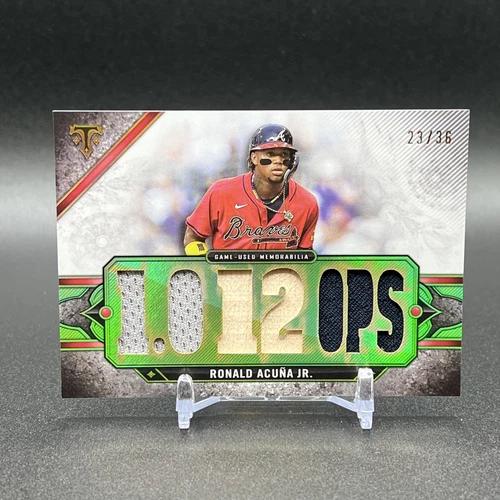 Ronald Acuña Jr. #TTR-RAJ4 2022 Topps Triple Threads Baseball Relics