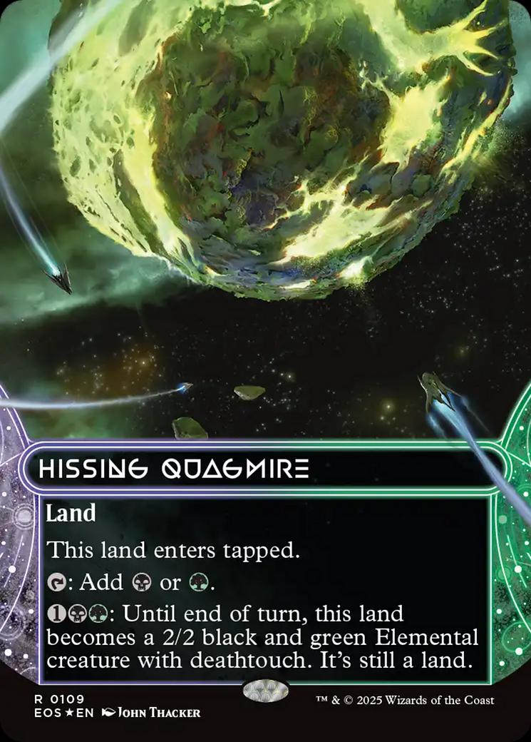 Tap to enlarge Hissing Quagmire – Galaxy Foil Borderless, Magic Edge of Eternities Stellar Sights