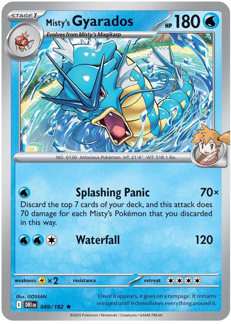 Misty's Gyarados #49 Pokemon Destined Rivals