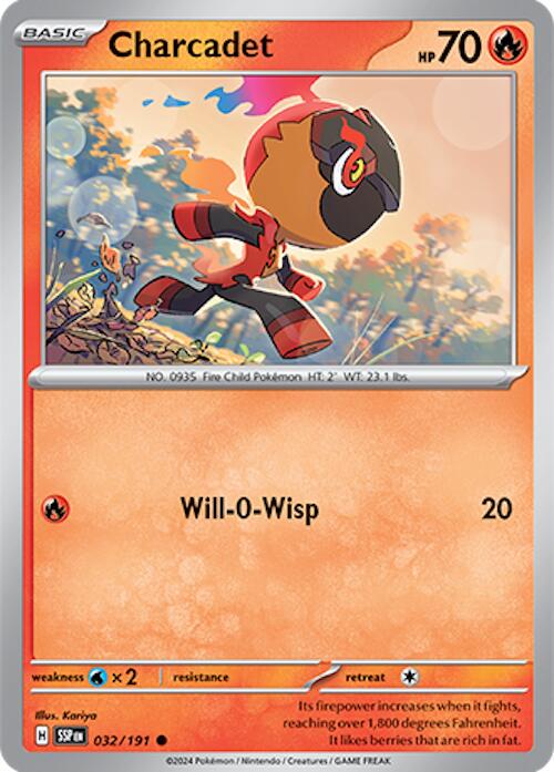 Charcadet #32 Pokemon Surging Sparks