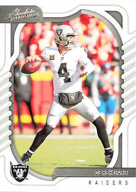 Derek Carr #63 Football Cards 2022 Panini Absolute