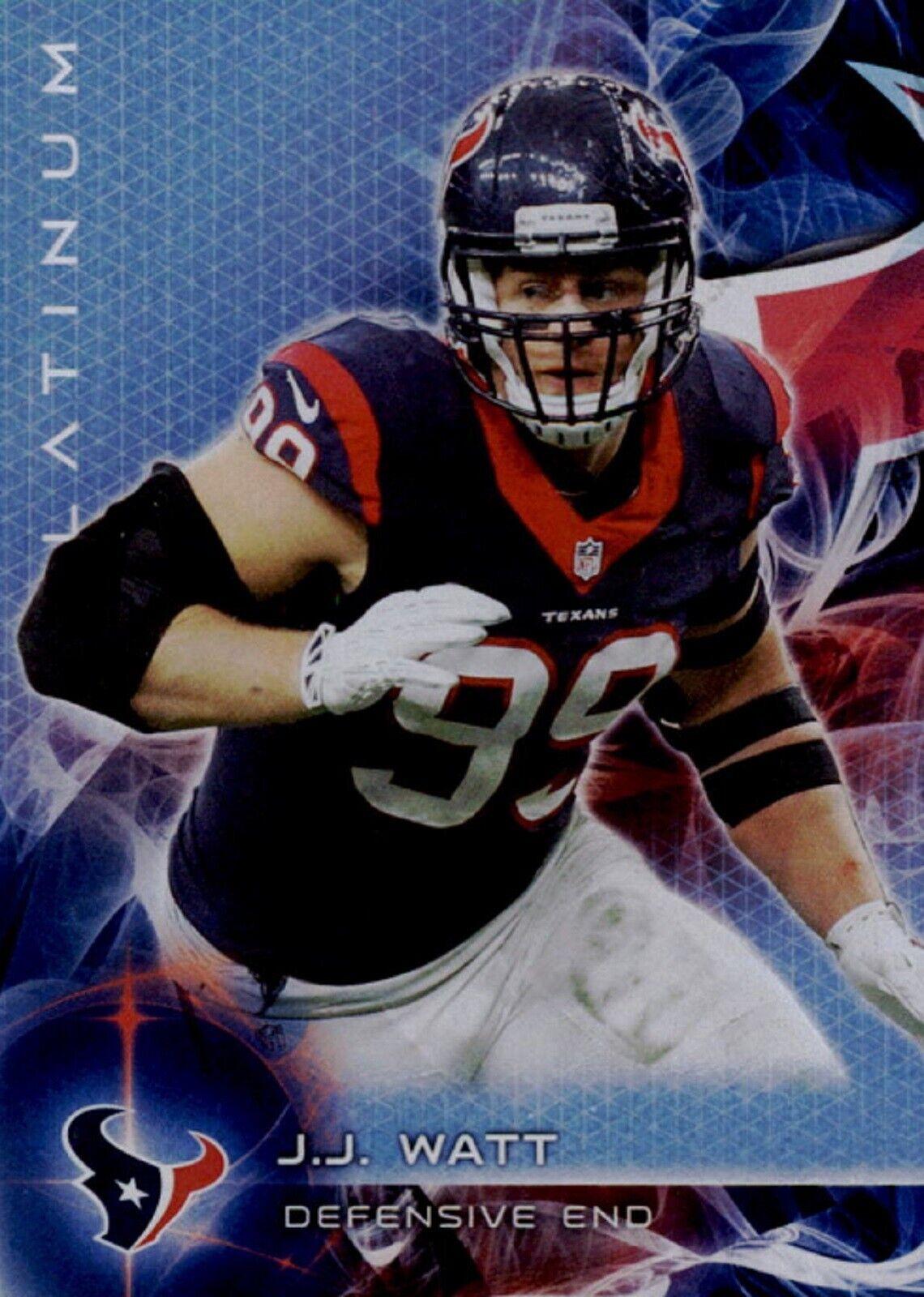 J.J. Watt #17 Football Cards 2015 Topps Platinum