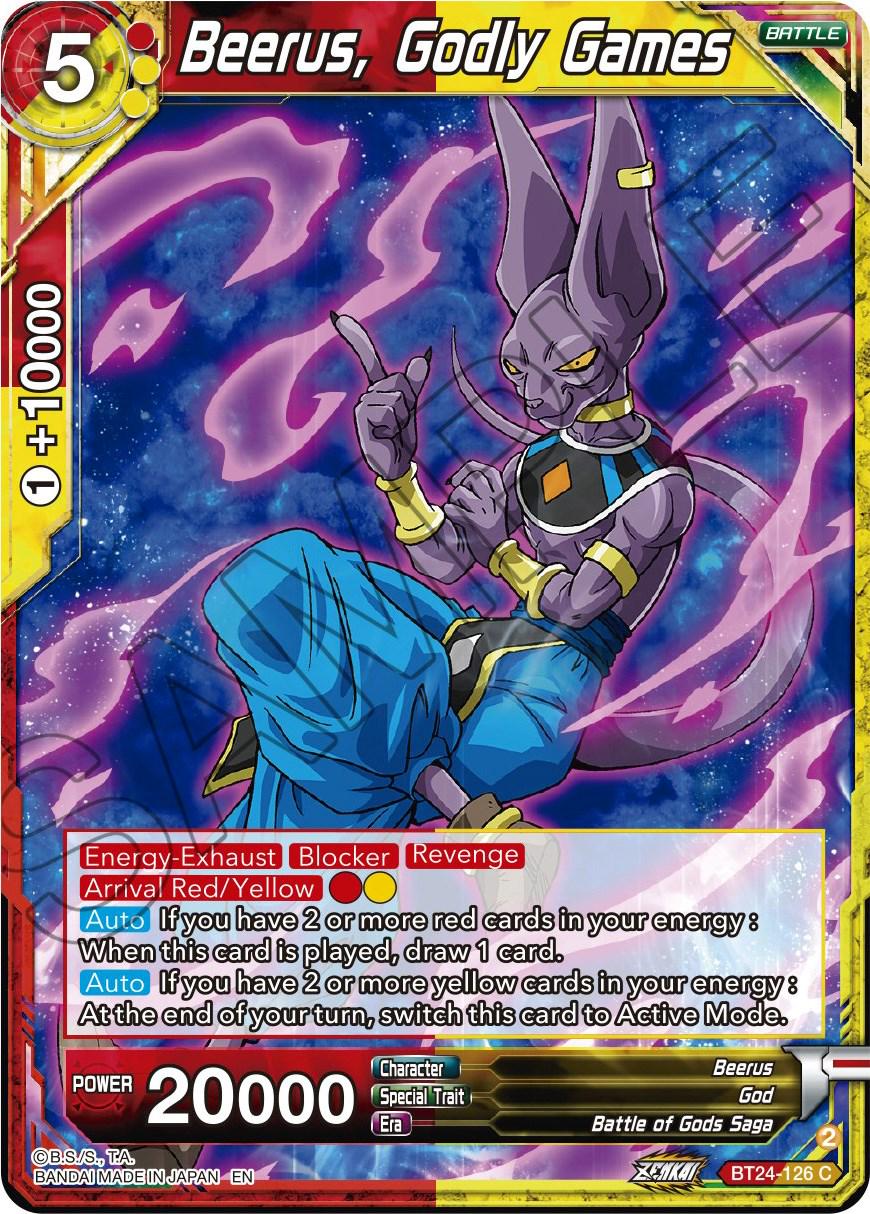 Beerus, Godly Games BT24-126 Dragon Ball Super Beyond Generations