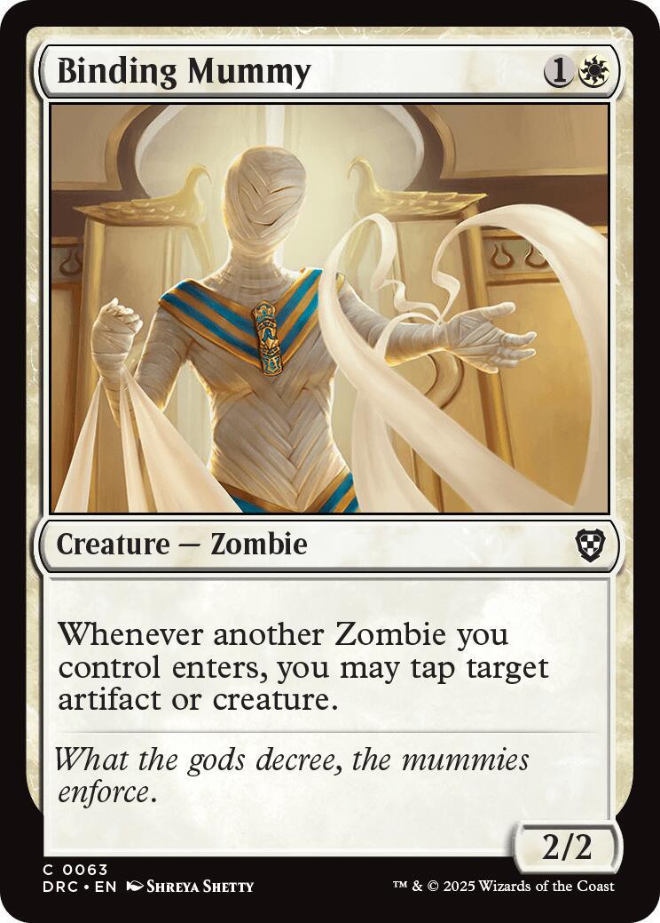 Binding Mummy #63 Magic Aetherdrift Commander