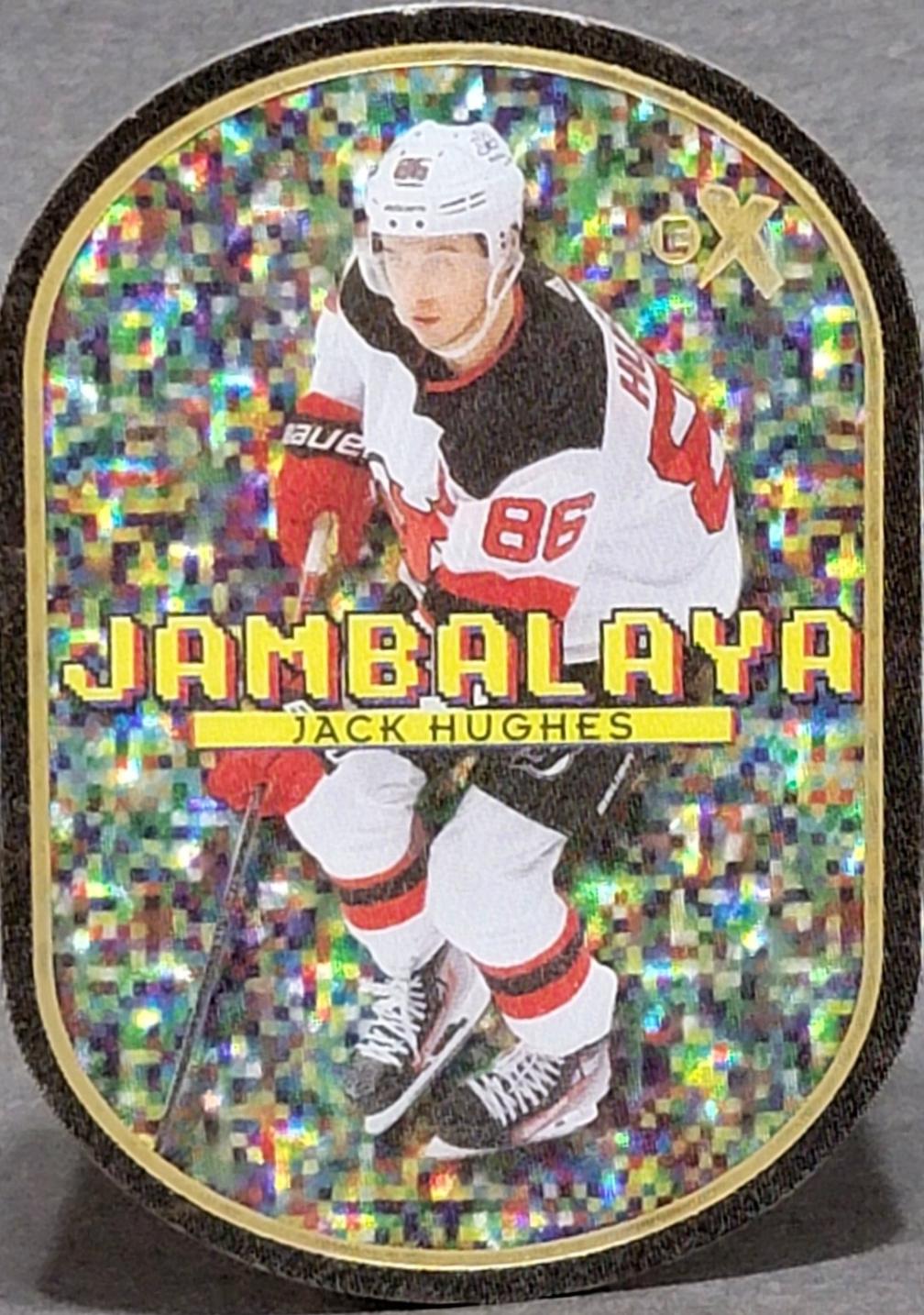 Jack Hughes #17 2023 Skybox Metal Universe Jambalaya Hockey
