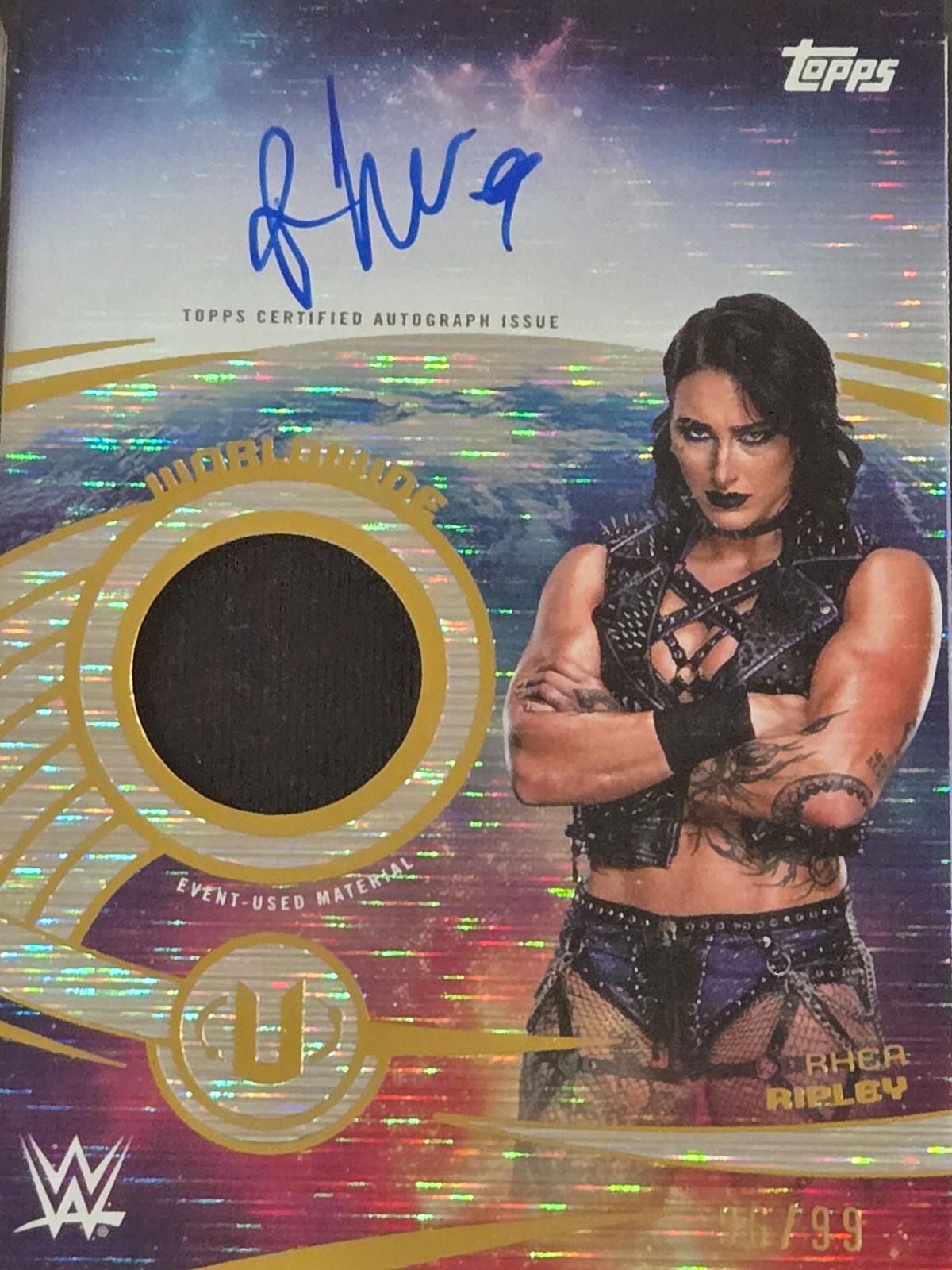 Rhea Ripley Rpa Card Rhea Ripley #WRA-RRI Prices | 2025 Topps Universe WWE Worldwide Relic ...
