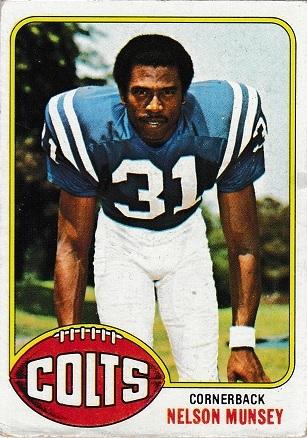 Nelson Munsey #153 Football Cards 1976 Topps