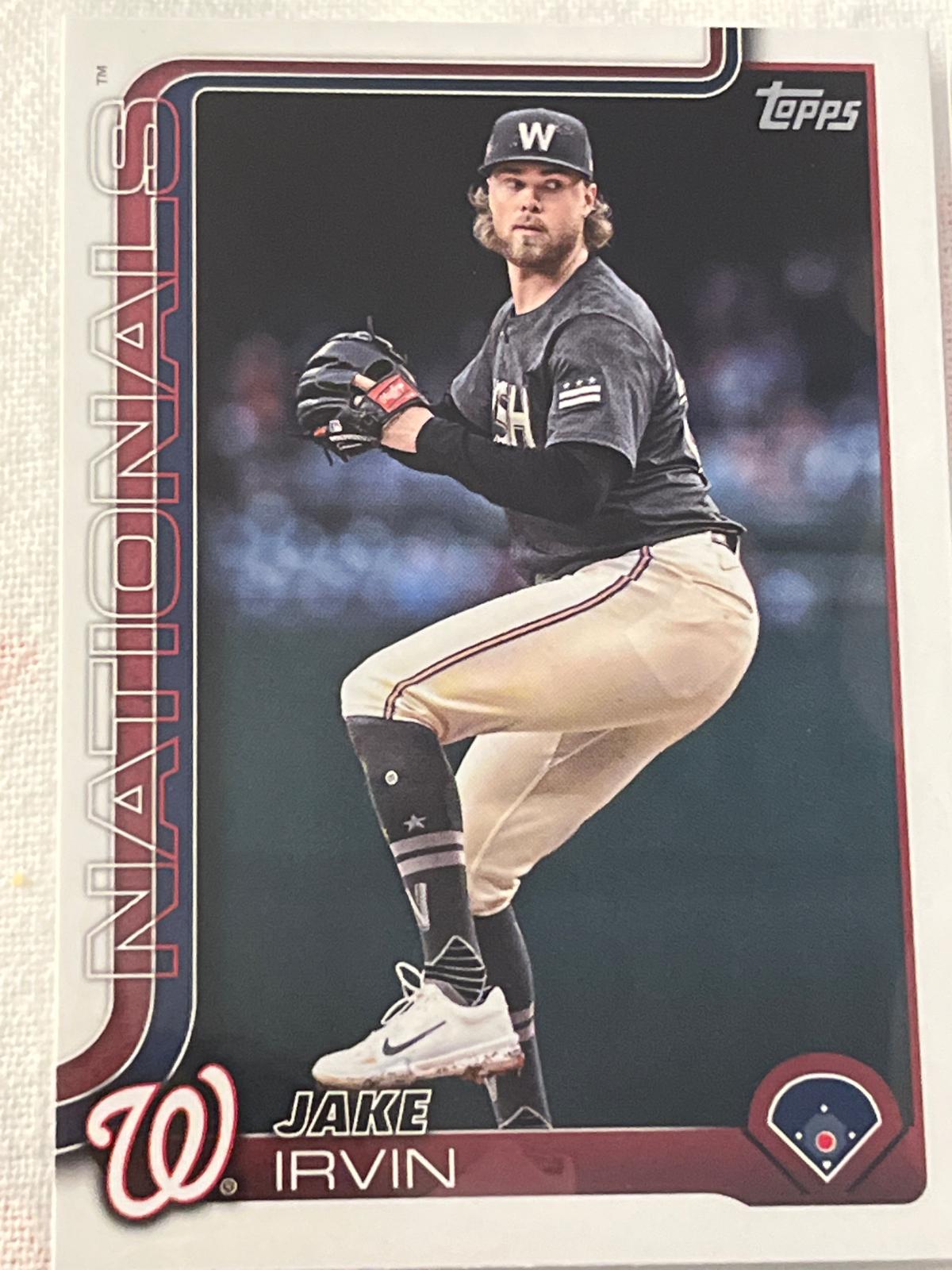 Jake Irvin #197 Baseball Cards 2025 Topps