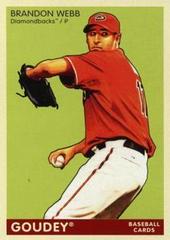 Brandon Webb #5 Baseball Cards 2009 Upper Deck Goudey Prices
