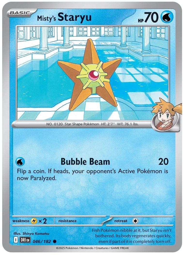 Misty's Staryu #46 Pokemon Destined Rivals