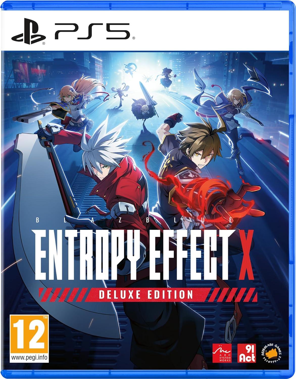 Carátula de BlazBlue Entropy Effect X Deluxe Edition para PS5 (edición PAL España)