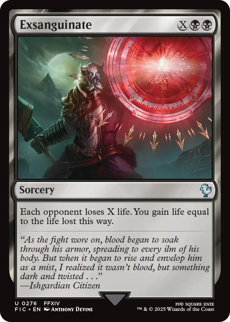 Exsanguinate [Foil] (Magic Final Fantasy Commander)