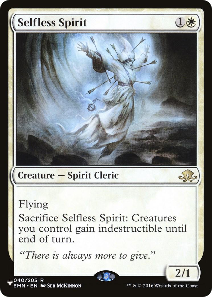 Selfless Spirit #40 Magic The List Reprints