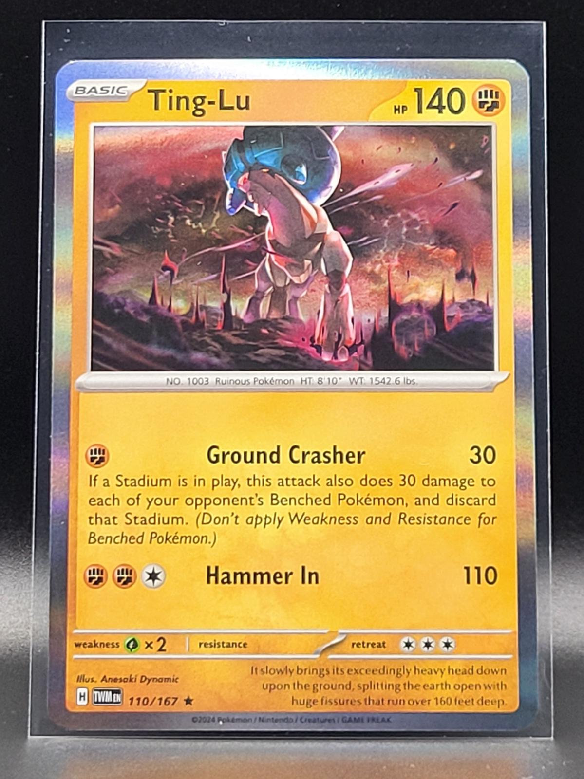 ting lu pokemon card Pokémon TCG: Ting-Lu ex UR 097/071 SV2D Clay Burst