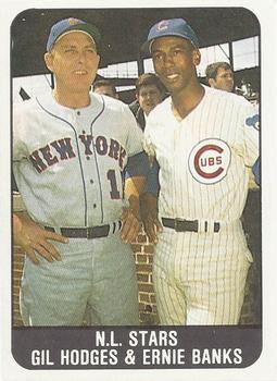 Gil Hodges / Ernie Banks #19 1986 Sports Design Products Baseball