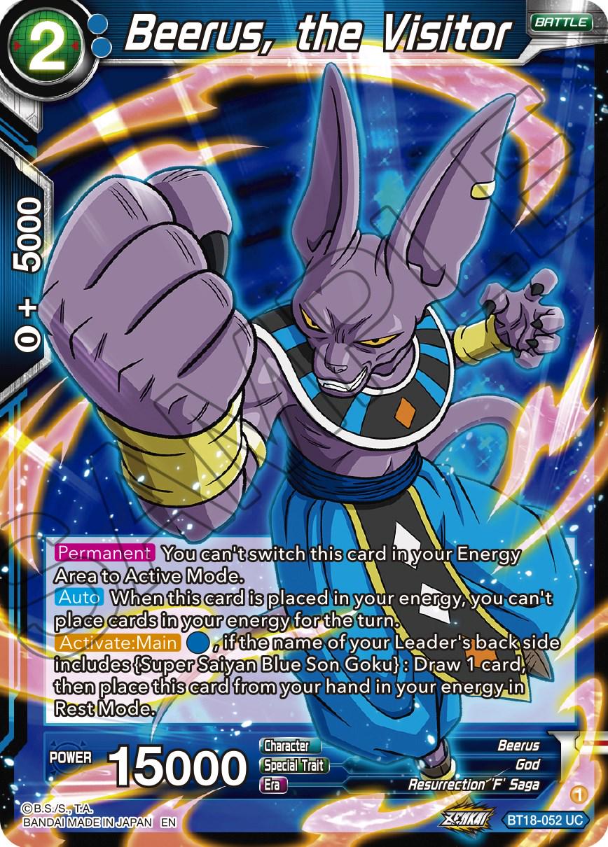 Beerus, the Visitor BT18-052 Dragon Ball Super Dawn of the Z-Legends